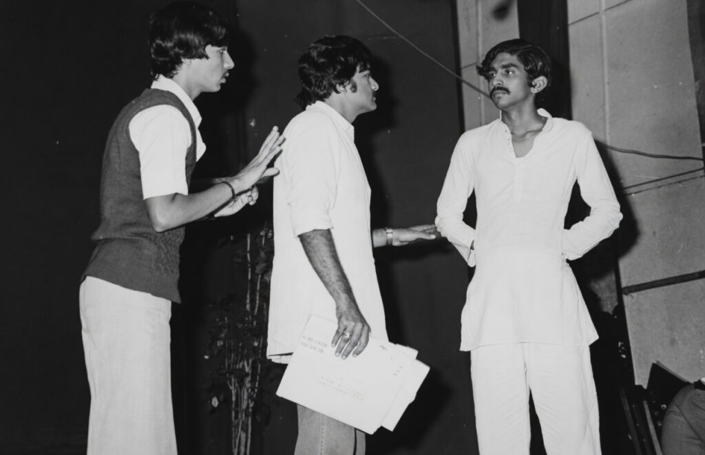 Students of GMC Nagpur 1973 batch performing a Marathi play at the annual function in 1975