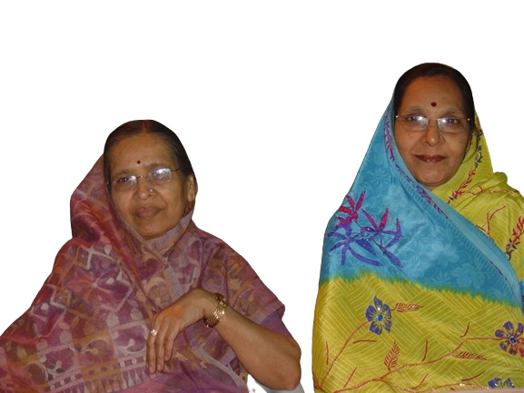 My sisters Asha and Pushpa